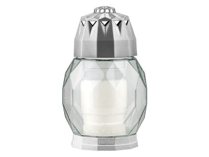 Kahanec Bolsius 2D Diamond Trasp, stříbrný, na hrob, 24h