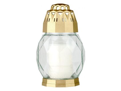 Kahanec Bolsius 2D Diamond Trasp, zlatý, na hrob, 24h