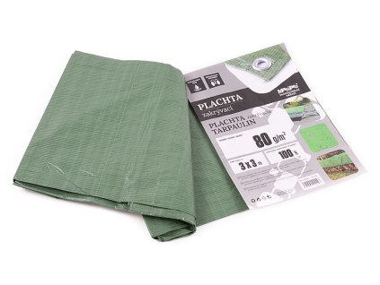 Plachta 80g ZELENÁ, 3x3m
