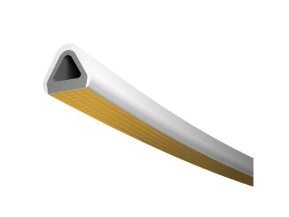 Těsnění TLT do oken a dveří, profil D 50 Č, 21 x 17 mm, černé, 50 m