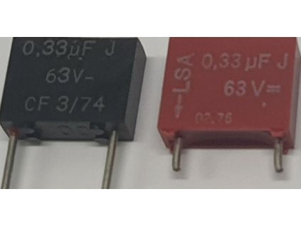 330n/63V , svitkový kondenzátor radiální