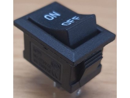 Vypínač kolébkový KCD1, OFF-ON 1pol.250V/6A černý