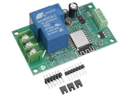 Modul relé wifi s ESP8266, napájení 5-80V, relé 30A