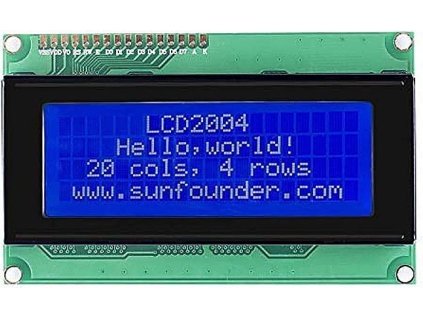 Displej LCD2004 20x4 znaky, modré podsvícení
