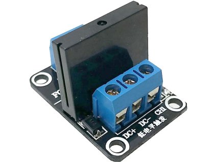 Modul relé SSR 1x, napájení 12V, spouštění nízkou úrovní