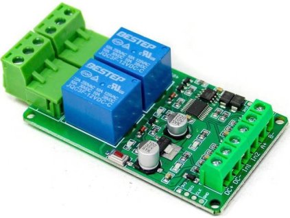 Modul relé Modbus RTU 2ch, napájení 12V, s rozhraním RS485 MCU