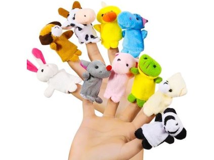 Sada 10 maňásků - veselá zvířátka