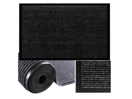 Rohožka 60 x 90 cm černošedá Ruhhy