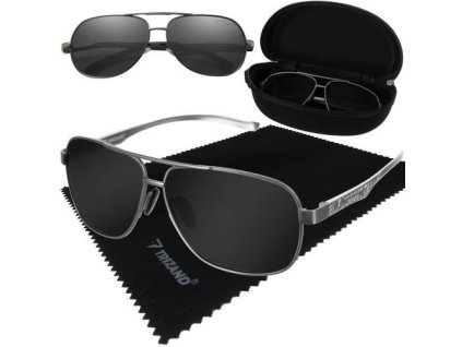 Polarizační brýle UV 400 černostříbrné, Trizand