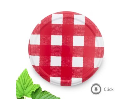 Víčko ¤66mm Twist 10ks RSB klik  KÁRY červená