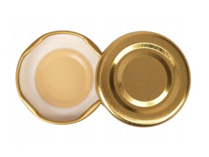 Víčko ¤43mm Twist kečup zlatá KLIK