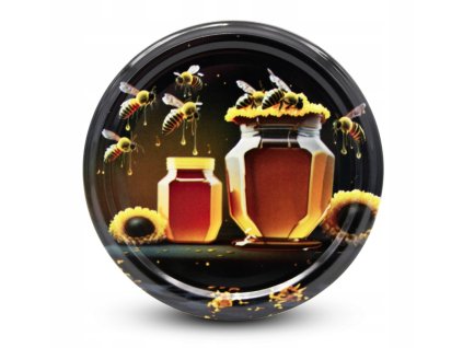 Víčko ¤82mm Twist 10ks MED SKLENICE