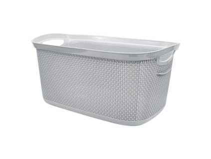 Koš prádelní 50x31,5x23cm 29L  PEARL šedá