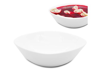 Miska porcelán bílá 19,5x19,5cm  MODERN