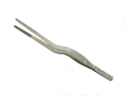 Pinzeta potravinářská nerez vyhnutá 16,5cm  SVANERA PINZA 9719