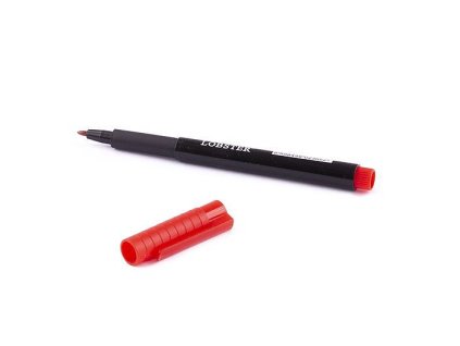 Značkovač permanentní červený, tenký