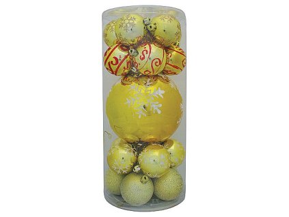 Ozdoba Xmas N4 6020, 20dílná + Ball, M01 zlatá