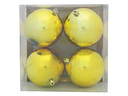 Ozdoba Xmas N16 10004B, 4dílná, M01 zlatá