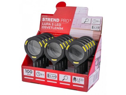 Svítidlo s lupou, 100lm, 113x242x22mm, 2xAA