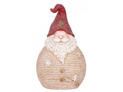 Postavička MagicHome Santa kulatý velký, keramika, 42.5cm