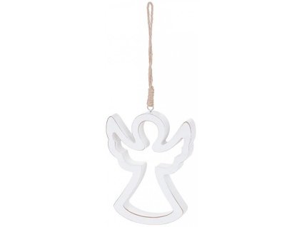 Dekorace Woodeco 36126, Anděl, 11x14cm, bal. 5ks