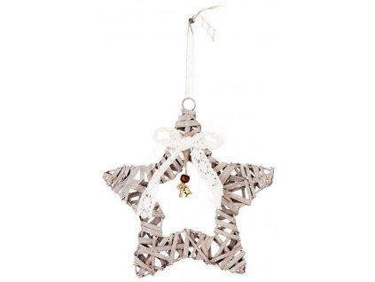 Dekorace Wildeco 19026, Hvězdička, 20x3cm, balení 5ks