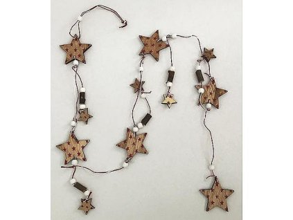 Dekorace Woodeco XS010, Hvězdy a hvězdičky, 125cm