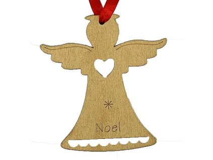 Ozdoba MagicHome XO195D, Anděl NOEL, zlatý, balení 5ks