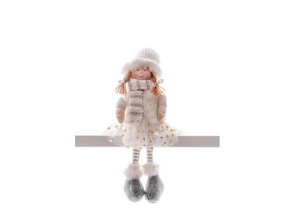 Postavička MagicHome Děvčátko v bílém, 33cm