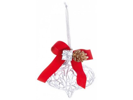 Ozdoba MagicHome, stříbrná, 10x15 cm