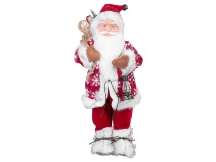 Dekorace MagicHome Santa stojací, červený, 60cm