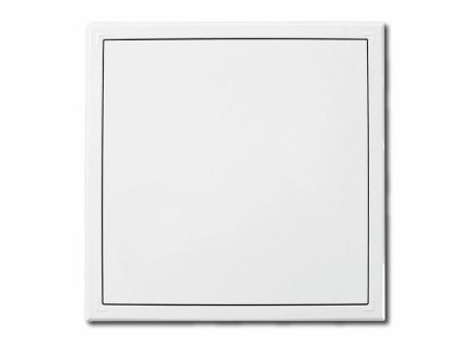 Revizní dvířka kovová 150x150 s tlačným zámkem bílá