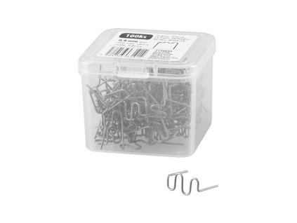 Spona pro pistol na sváření plastů, vlna, 0,8 mm, bal. 100 ks