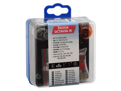 Žárovky servisní box ŠKODA OCTAVIA III H7+H8