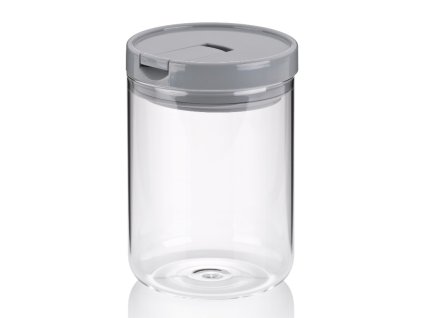 KELA Dóza ARIK skleněná šedá 0,9 l KL-12108