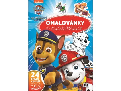 Omalovánky A4 se samolepkami Tlapková patrola