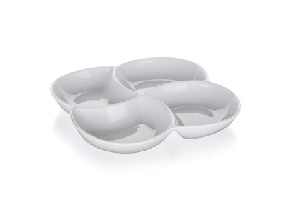 Miska servírovací porcelán dělená 26,5x26,5cm  BIANCA