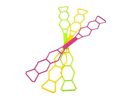 Ucho šňůra jídlonosiče 3x1,5L KOZÁČEK barevné
