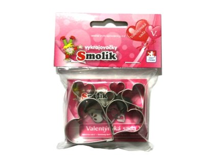 Vykrajovačka sada valentýnská  6ks nerez  CZ
