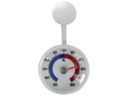 Teploměr okenní plast ¤7cm bimetal samolepící  PROVENCE
