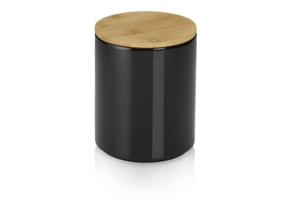 KELA Dóza Cady keramika černá 1,7l KL-15275