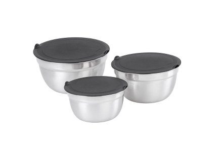 Miska MagicHome, nerez s víkem, 14-16-18cm, sada 3ks