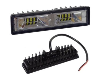 Pracovní světlo LED lampa 2xCOB, hliníkové pouzdro, 35mm