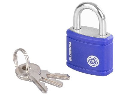 Zámek visací Blossom BX01 antikorozní, 32mm fialový