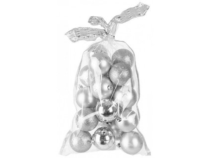 Baňky MagicHome stříbrné, 6cm, 20ks