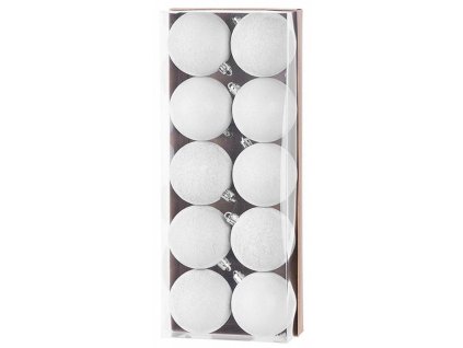 Baňky MagicHome bílé, 6cm, 10ks