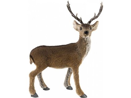 Dekorace MagicHome Jelen hnědý, 44x21x61cm
