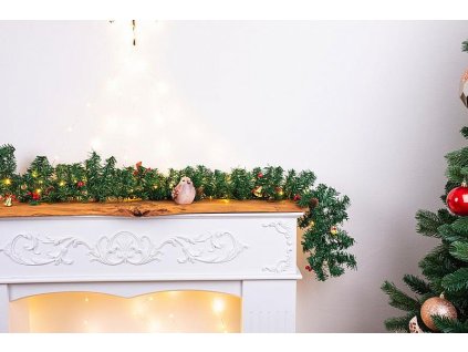 Girlanda MagicHome 50xLED, teplá bílá, 3xAA, 8 funkcí, 2,7m