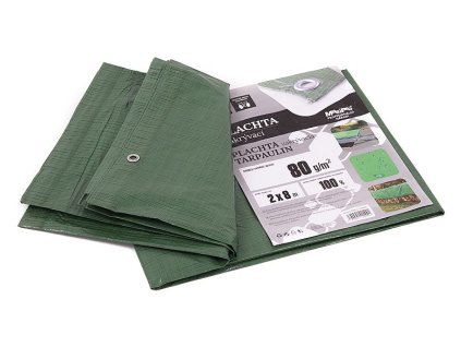 Plachta 80g ZELENÁ, 2x8m