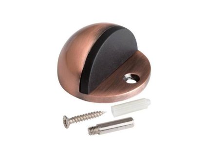 Zarážka dveřní, Ø 45 x 25 mm, antik měď